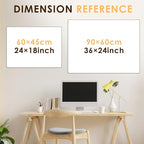 MAKELLO Dry Erase Calendar for Wall 36" x 24", Large Calendar Whiteboard with Cork Board for Office, Home, School, Family, Kitchen and Bedroom, 3' x 2'