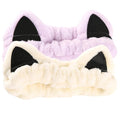 2 Pcs Cat Ears Headband, Cute Spa Headbands by Waliah