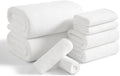 8 Piece Bath Towel Set White|2 Oversized Large Bath Sheet, 2 Hand Towels by JessyHome