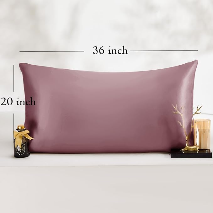 King Satin Pillowcase for Hair 2pc, Similar to Silk Pillow Cases, Easier Care - Image 6