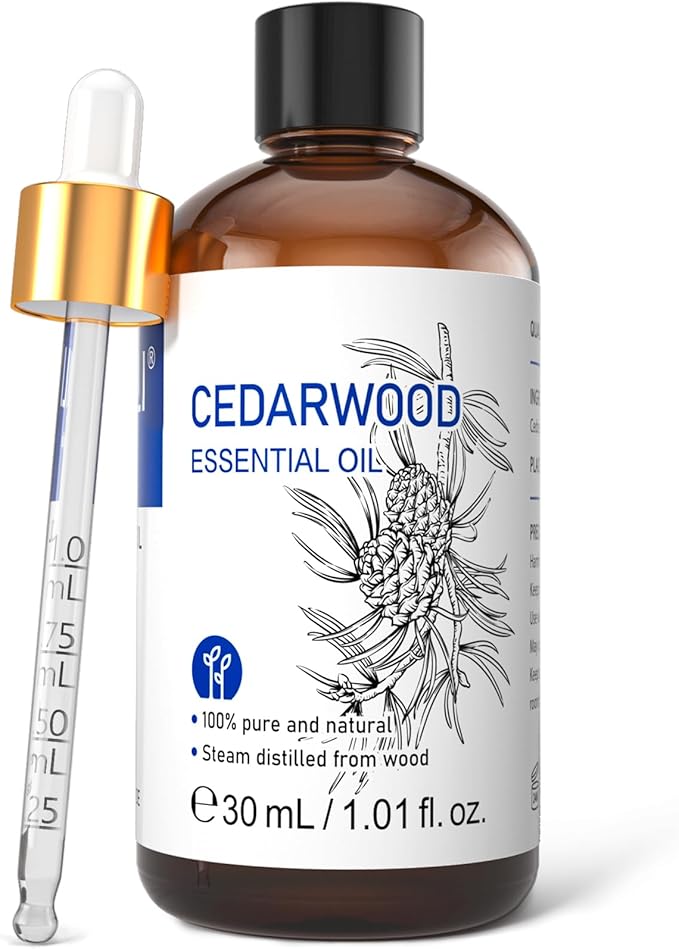 HIQILI 1 Fl Oz Cedarwood Essential Oil, Pure Natural Cedarwood Oil by HIQILI