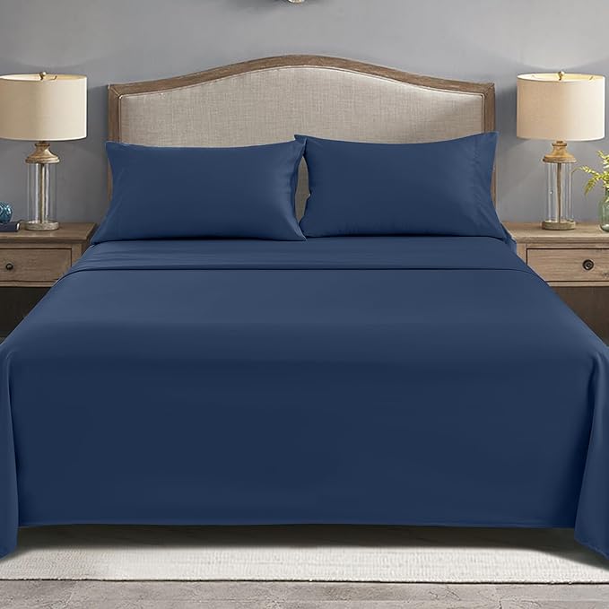FreshCulture King Flat Sheets Only, Soft Microfiber Bedding Sheets - Image 7