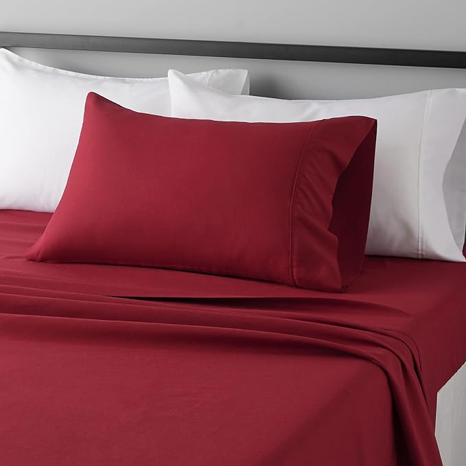 Amazon Basics Lightweight Super Soft Easy Care Wrinkle Free Breathable Brushed by AmazonBasics