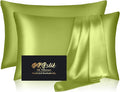 Silk Pillow Cases 2 Pack, Mulberry Silk Pillowcases Standard Set of 2, Anti Acne by HOME