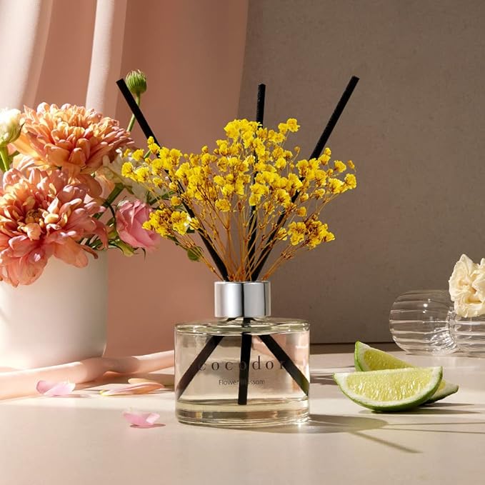 COCODOR Flower Reed Diffuser Set / 6.7oz / Lovely Peony/Scent Diffuser - Image 6