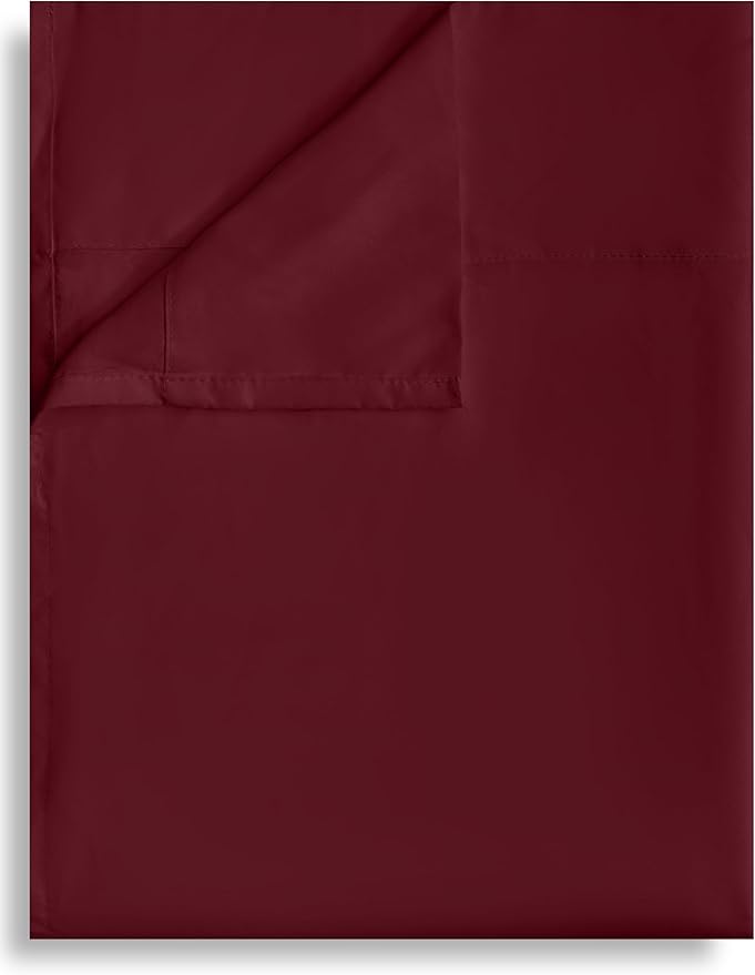 Full Flat Sheet Only, 1 Pack Top Bed Sheets, Soft Breathable Brushed Microfiber by Culve