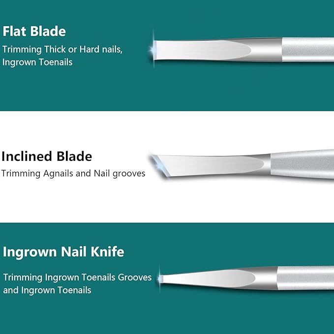 Pedicure Tools for Feet, Ingrown Toenail Treatment, Ingrown Toenail Removal Kit - Image 8