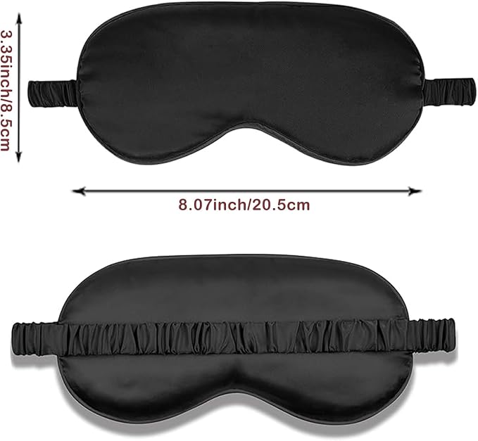 4Pcs Silk Sleep Masks Satin Eye Mask Silky Eyes Cover Blindfold Eyeshade - Image 7