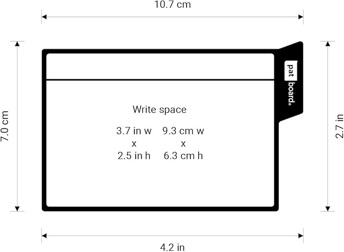 PATboard Scrum Board and Kanban Board - 16 Task Cards Medium - with nanocups® for Glass - Magenta