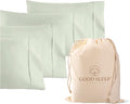 1000 TC Sage King Pillowcases Set of 4 100% Egyptian Cotton Pillow Cases by GoodSleepBedding