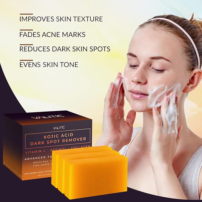 VALITIC Kojic Acid Dark Spot Corrector Soap Bars - Image 4