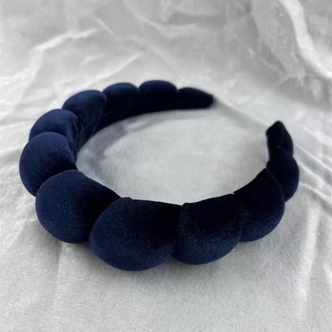 Fashion Headbands for Women Padded Fabric Hair Bands Wide Velvet Non Slip - Image 3