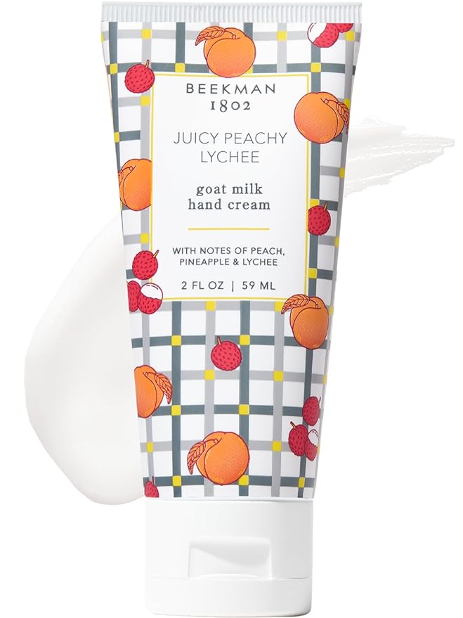 Beekman 1802 Goat Milk Hand Cream – Juicy Peachy Lychee – Scented – 2 oz – by Beekman1802