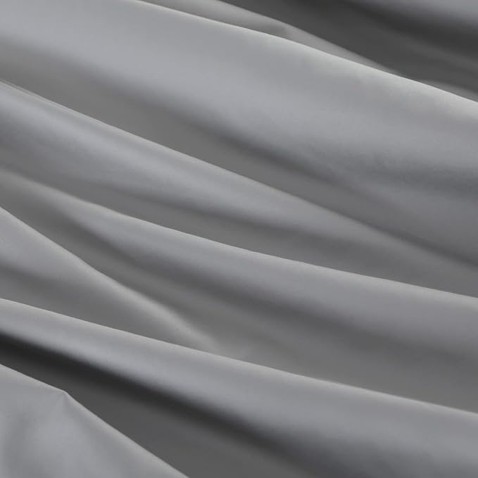100% Egyptian Cotton Fitted Sheet Twin Size Gray, 600 Thread Count, 8-16" Deep - Image 8