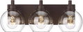 Bathroom Light Fixtures Over Mirror, 3-Light Oil Rubbed Bronze Vanity Light by Metwet