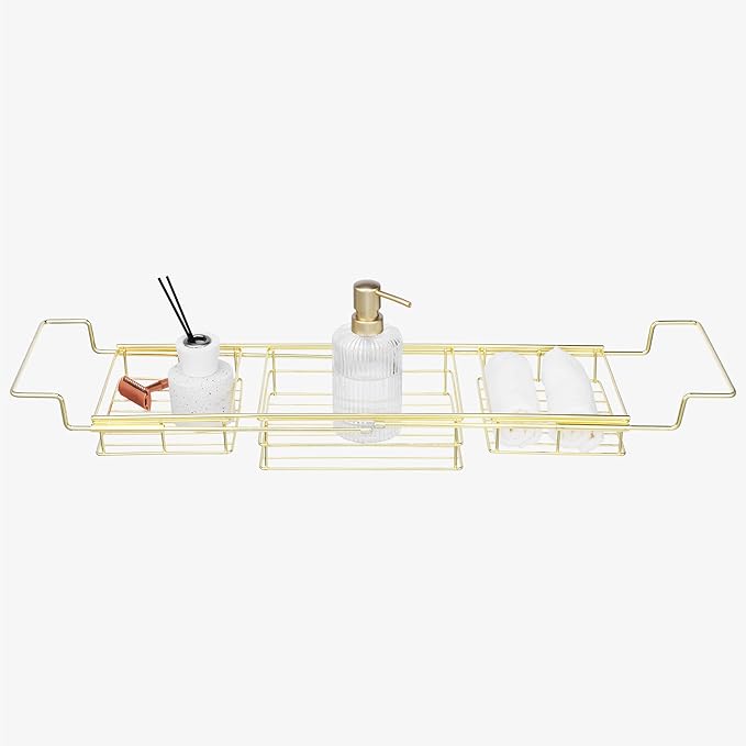 Navaris Gold Wire Bath Tray - Image 8