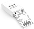 MUNBYN 4"x6" Direct Thermal Shipping Labels, Commercial Grade Permanent Adhesive Fanfold Mailing Postage Label Paper for Thermal Printers and Packages, 220 Sheets per Stack