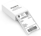 MUNBYN 4"x6" Direct Thermal Shipping Labels, Commercial Grade Permanent Adhesive Fanfold Mailing Postage Label Paper for Thermal Printers and Packages, 220 Sheets per Stack