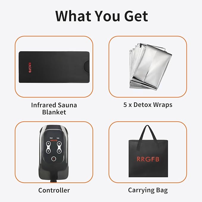 Infrared Sauna Blanket for Home, Low EMF Carbon Crystal Heating, Portable Dry - Image 8