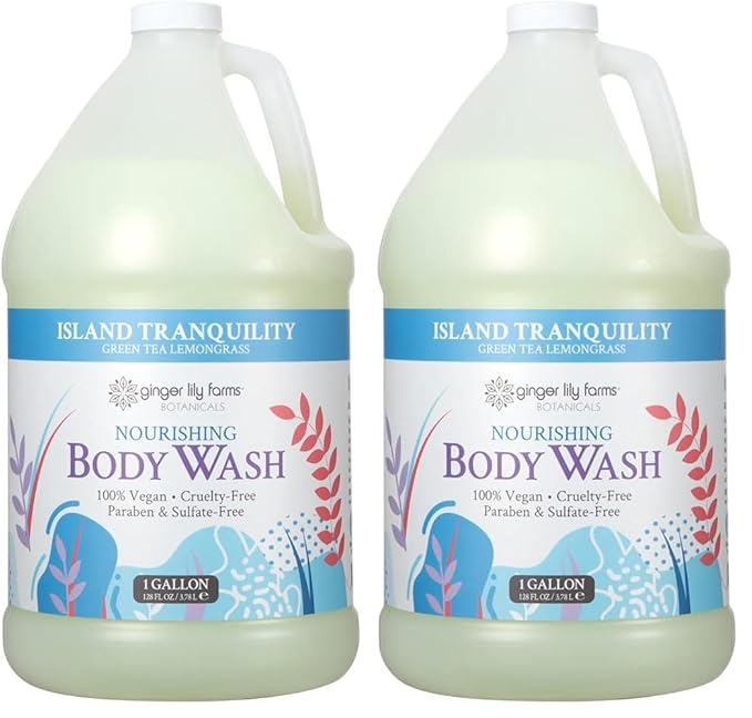 Ginger Lily Farms Botanicals Nourishing Body Wash, Island Tranquility, 100% by GingerLilyFarms