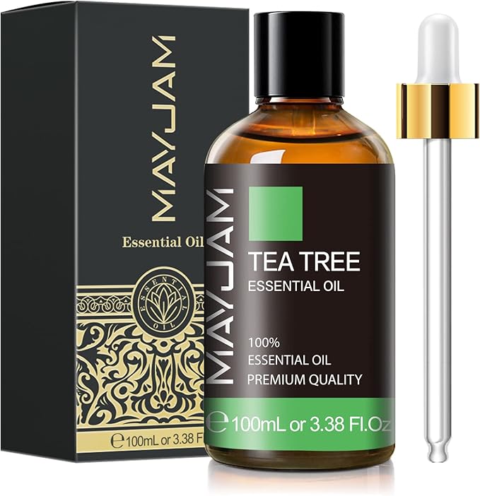 Tea Tree Essential Oil for Diffuser, MAYJAM Pure Essential Oils, Huge 3.38FL.OZ by MAYJAM