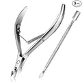 Cuticle Trimmer with Cuticle Pusher by Easkep
