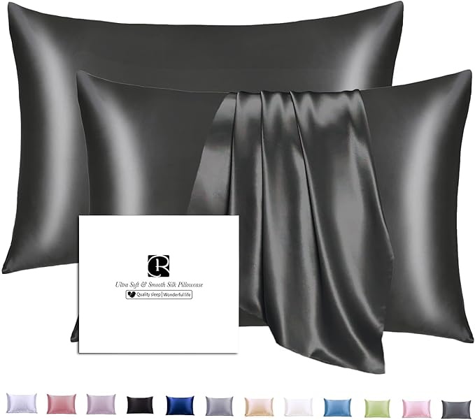 Ravmix Silk Pillow Cases 2 Pack by Ravmix