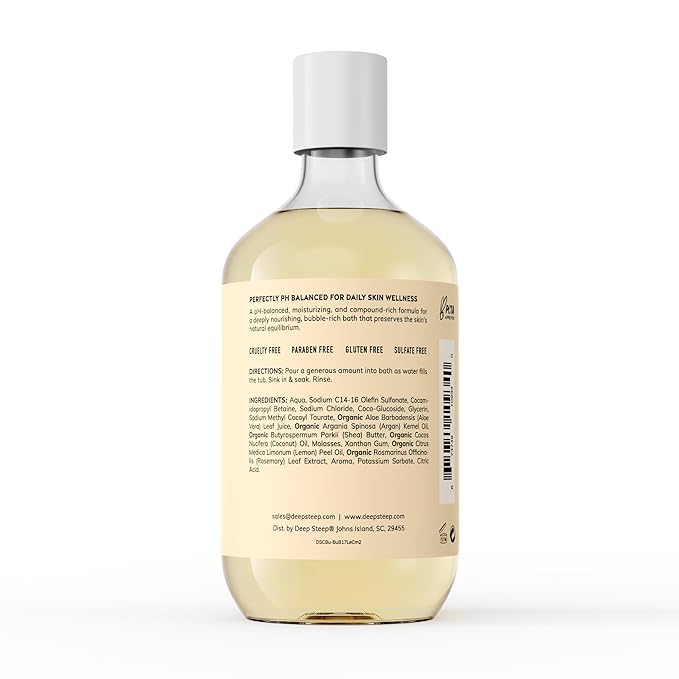 Deep Steep Lemon Cream Bubble Bath - Image 2