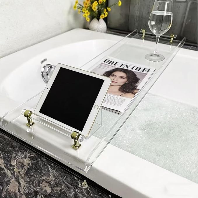 WANLIAN 33inch Luxury Bathtub Caddy Tray - Image 2