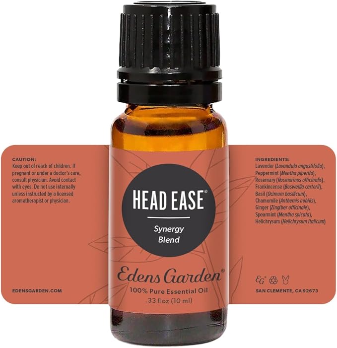 Edens Head Ease Essential Oil Blend- 100% Pure Premium Grade, Therapeutic - Image 9