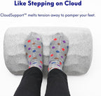 C CUSHION LAB Foot Rest for Under Desk at Work - Adjustable Memory Foam Foot Rest for Office Chair & Gaming Chair - Ergonomic Design for Back & Hip Pain Relief - Wellness Green