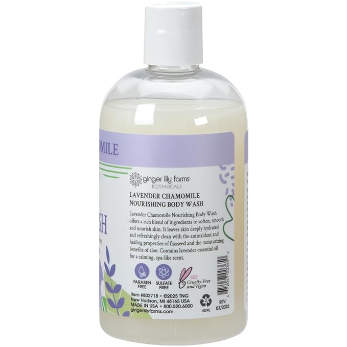 Ginger Lily Farms Botanicals Nourishing Body Wash, 100% Vegan & Cruelty-Free - Image 3