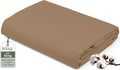 Royale Linens 100% Organic Cotton King Flat Sheet Only by ROYALELINENS