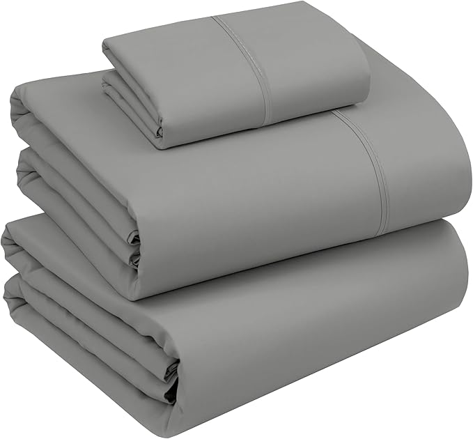 RUVANTI 100% Cotton Sheets – Twin Size Percale Bedding, Cooling & Breathable by Ruvanti
