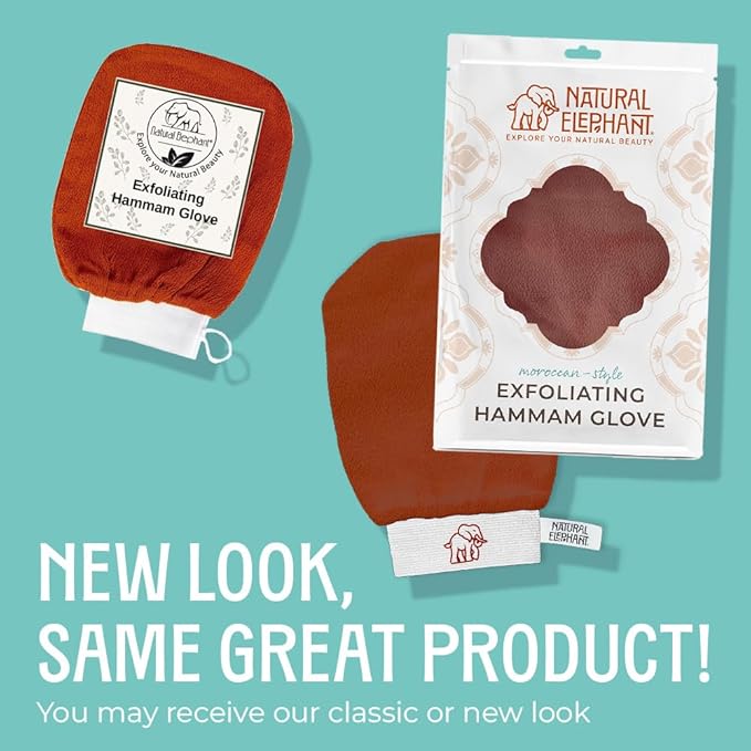 Natural Elephant Exfoliating Hammam Glove | Authentic Moroccan Kessa Body Scrub - Image 7