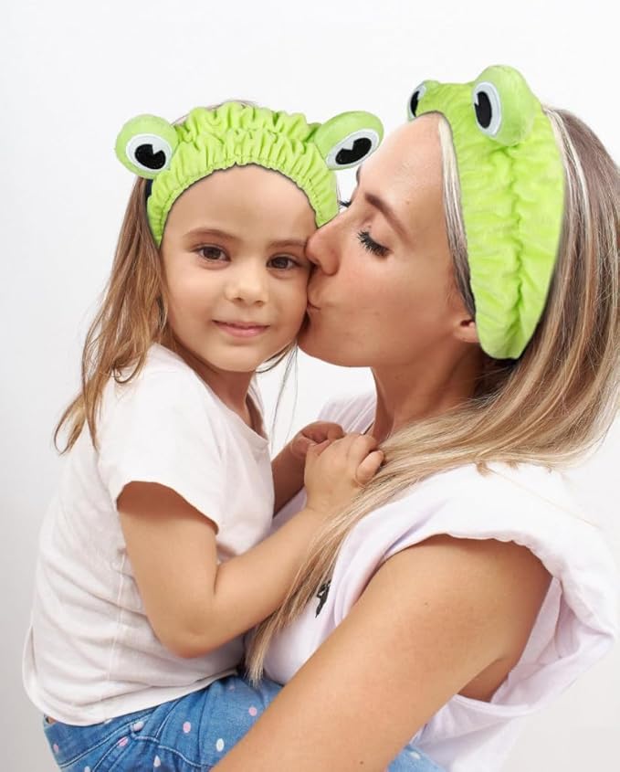 Huachi Makeup Headbands for Women for Washing Face Frog Headband Cute Spa - Image 4