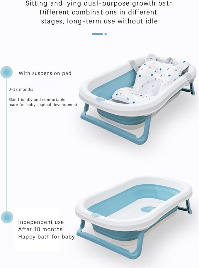Baby Bath Cushion Pad Newborn Bathtub Mat Infant Bath Supporter Net Baby - Image 5