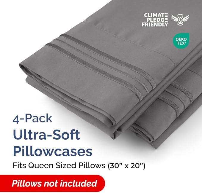 Queen Pillow Cases Set of 4 - Image 2