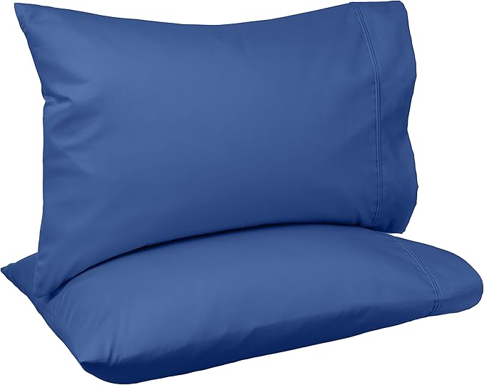 Amazon Basics 400 Thread Count 100% Cotton Pillow Cases, Soft & Breathable by AmazonBasics