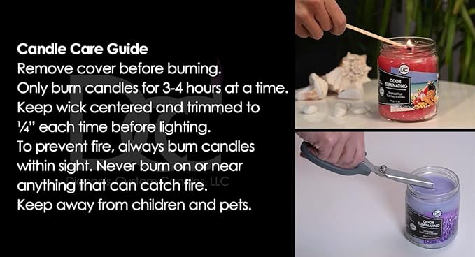 Fresh Linen Odor Eliminating Highly Fragranced Candle - Image 6