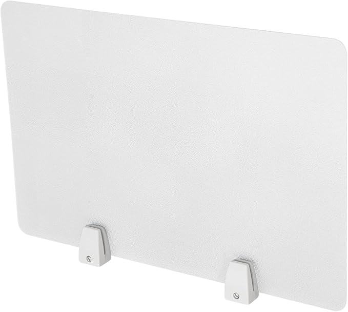 4PCS Desk Dividers Office Partitions,Privacy Desk Panel Protective, Frosted Acrylic with Clamps Classroom Privacy Shield for Offices Schools Call Centers 23.62x15.75in (Frosted Color)