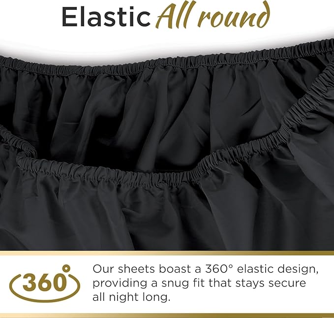 Ultra Soft Microfiber Full XL Fitted Sheets – 1800 Thread Count, Deep 15” Pocket - Image 3