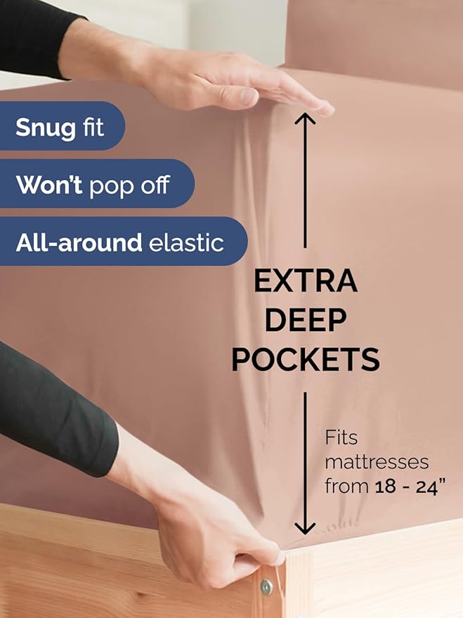 Extra Deep Twin Sheet Set - Image 3