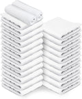 24 Pack White Hand Towels 100% Cotton Spa Towel – 16x27 inches Highly by TOALLA