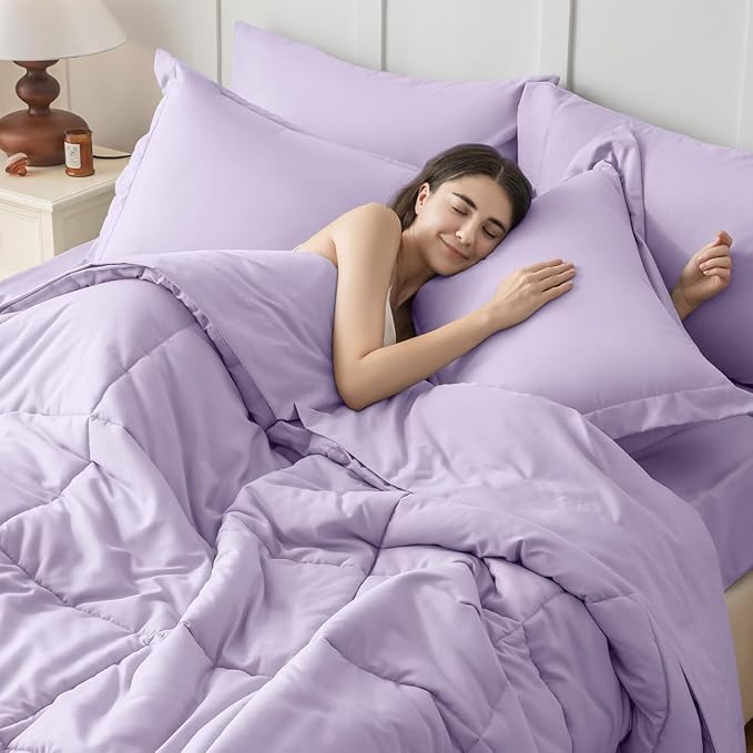 JOLLYVOGUE Full Comforter Set, Ultra-Soft Bed in a Bag Full Size 7 Pieces - Image 6
