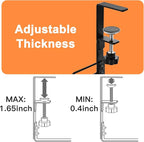 NoDrill 2 Pack 15.7" Under Desk Cable Management Tray, Sturdy Metal Cord Organizer for Office & Home Standing Desk