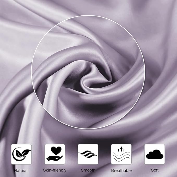 Ravmix Silk Pillow Cases with Zipper, 21momme Mulberry Silk Pillowcase - Image 7