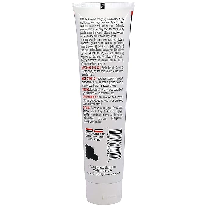 Pack of 3 - Udderly Smooth Udder Moisturizer Cream, 4 oz Tubes - Image 2