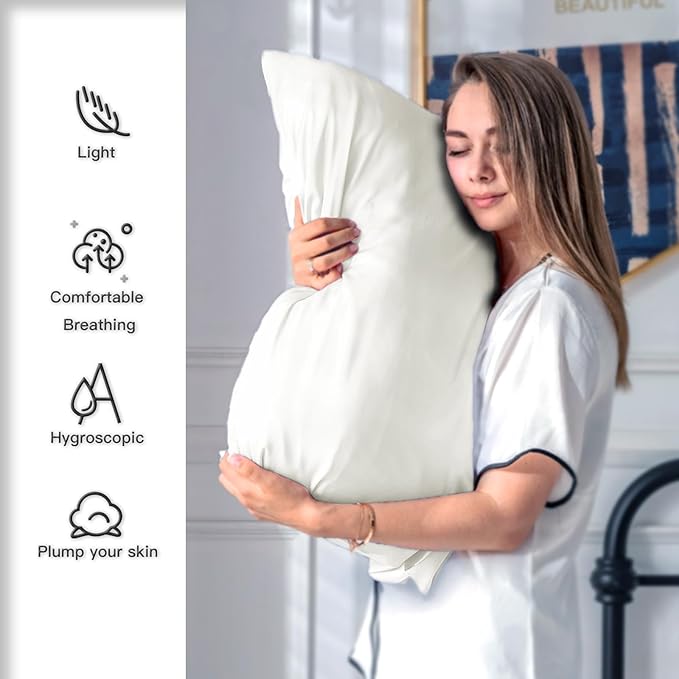 Mulberry Silk Pillowcase for Hair and Skin Pillow Case - Image 3