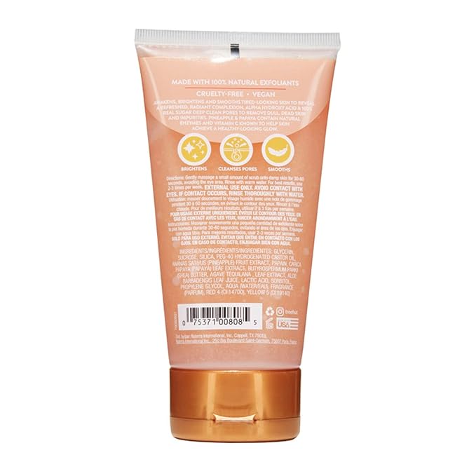 Tree Hut Pineapple & Papaya Brightening Face Scrub | Deep Cleans Pores to - Image 3